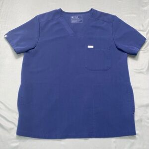 FIGS Catarina Scrub Top Women’s Large Navy Blue